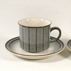 Vintage Denby "Saturn" Pattern Cup and Saucer -Made in England Discontinued